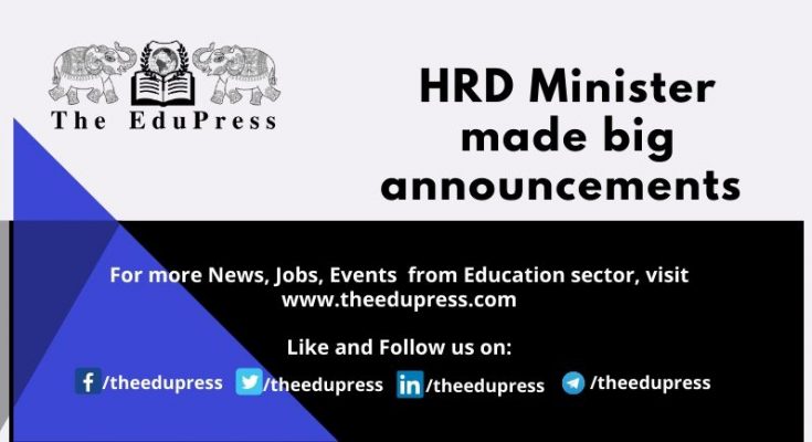 mhrd minister webinar teacher The EduPress