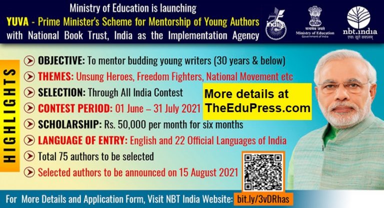 Ministry of Education launches YUVA Scheme for mentoring Young Authors ...