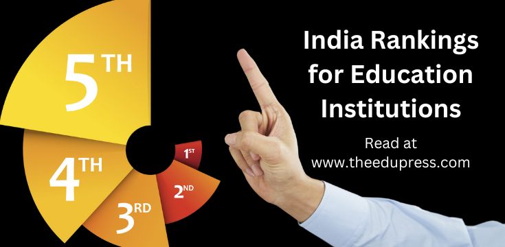 NIRF India Rankings Education Colleges Universities Institutions Parameters Categories Domains; read more at theedupress.com